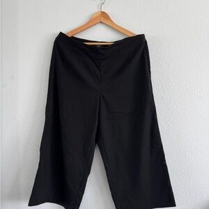Loft Women's Black Wide-Leg Pants